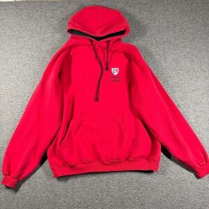 University Of St. Andrews Adult Pullover Hooded Sweatshirt Red Hoodie XL